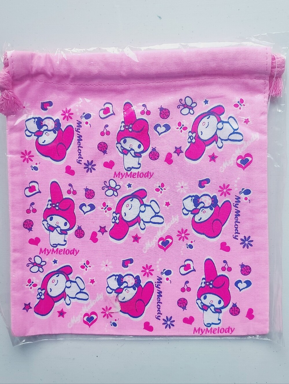 My Melody sanrio Pink Drawstring Pouch bag